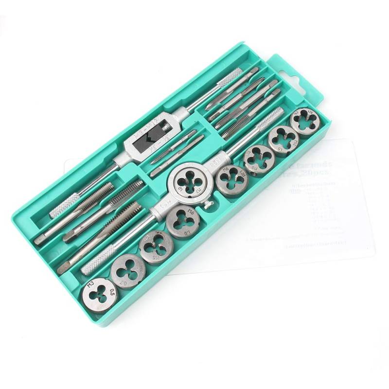 GZYF 20 stücke M3-M12 Metric Manuelle Schraube Gewinde Schlüssel Stecker Tap Die Bits Set Silbe von GZYF