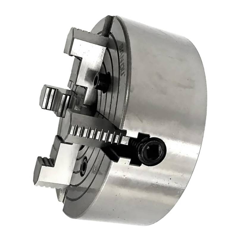 GZYF 200mm 8" #K72-200 Unabhängiges 4-Backen-Drehfutter mit umkehrbarem Schaft Drehmaschinenzubehör Eisen Silber Für Schleif-/Bohr-/Fräsmaschinen von GZYF