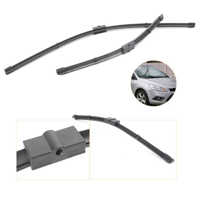 GZYF 26"+17" Scheibenwischerblätter vorne Ersatzgummi Schwarz Für Focus MK2 & MK2.5 2004-2011 Auto von GZYF