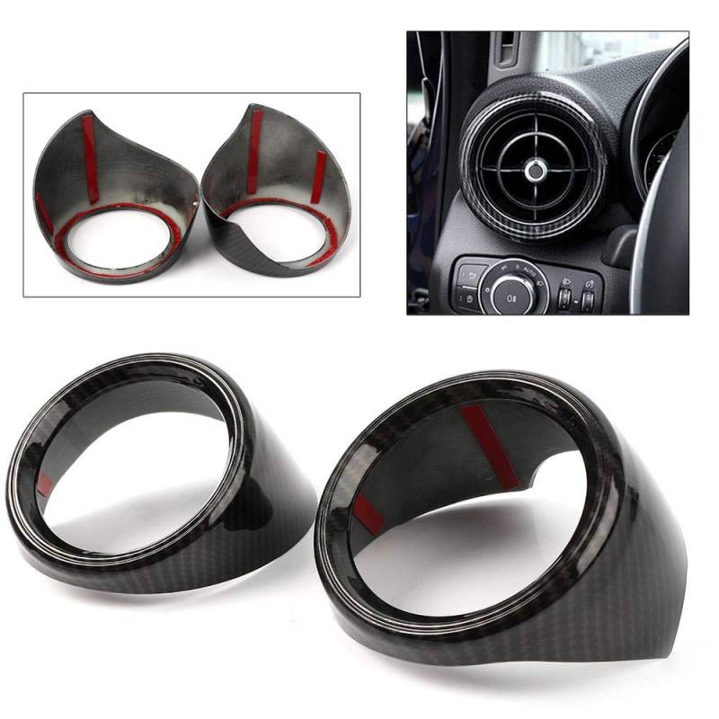 GZYF 2Pcs Carbon Fiber Auto Air Vent Frame Replacement for Alfa Romeo Giulia 2017-2018 von GZYF