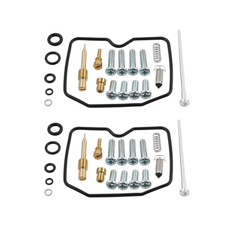 GZYF 2er Set Vergaser Reparatursätze Vergaserreparatur Messing, Gummi Für Vulcan 500 EN500C LTD 1996-2009 von GZYF