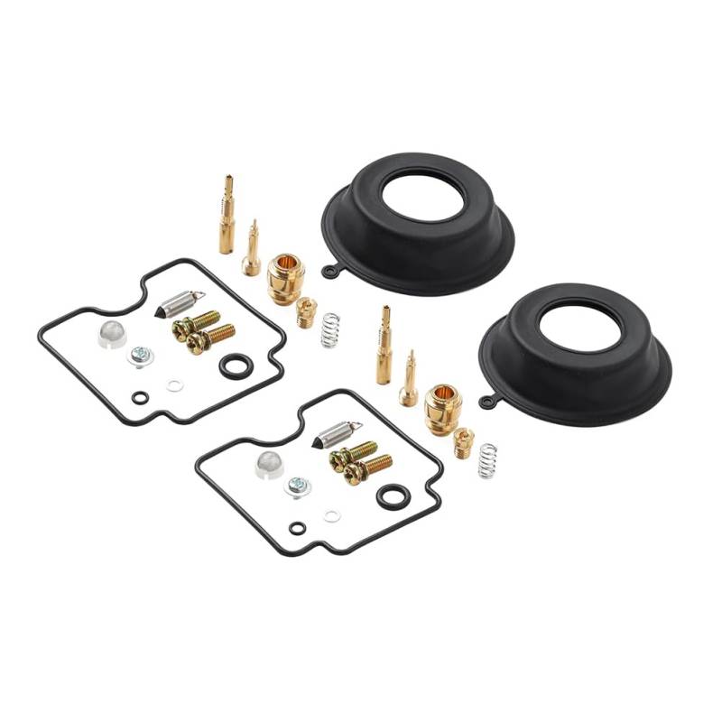 GZYF 2er Set Vergaser Reparatursatz Umbauteile Vergaserzubehör Messing, Gummi Für XF650U 1997-2002 XF650 97-02 von GZYF