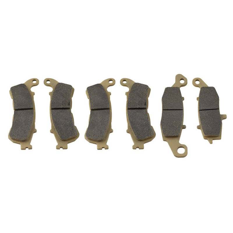 GZYF 3 Paar 388 & 231 Bremsbeläge vorn hinten Messing Fiber Grau Für C 1800 R RT VLR 1800 K8RT/K9RT C 1800 RT Touring Intruder 2008-09 von GZYF