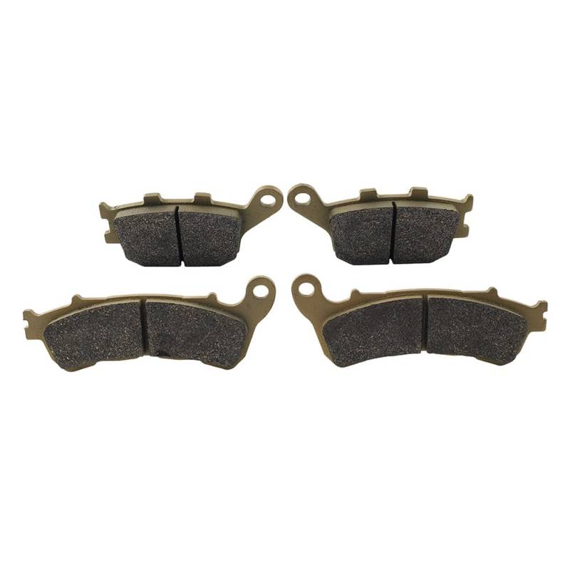 GZYF 388 & 174 Bremsbeläge Vorne Hinten Scheibenbremsbeläge 2Paar Für CBF VT 700 Integra Scooter NC Messing Fiber Grau von GZYF