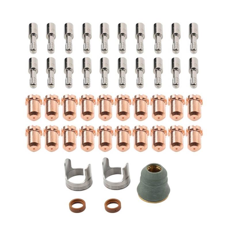 GZYF 45Pcs Verbrauchs Schneiden Taschenlampe Plasma Schweiß Schild Kappe Stand Off Für IPT-60 PT-60 Cutter Kupfe von GZYF
