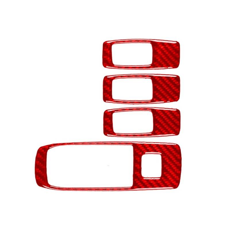 GZYF 4Pcs Power Fenster Schalter Taste Abdeckungen Fensterheber Schalter Rot Links Hand Für Sport 15-22 von GZYF