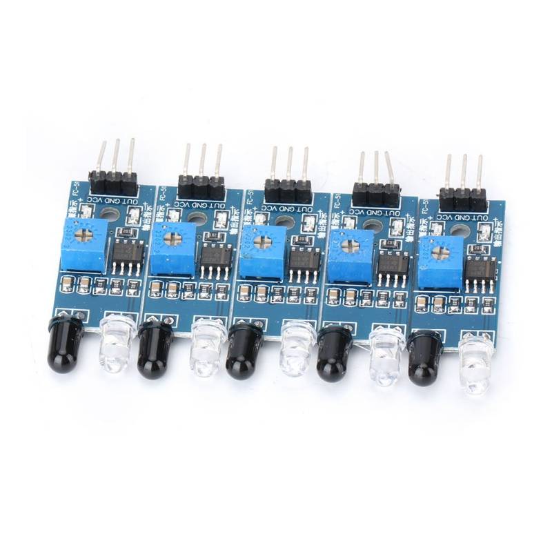 GZYF 5 Stücke IR Infrarot Hindernisvermeidung Sensormodul, 3,3V 5V Einstellbares Modul Für Smart Car Robot von GZYF