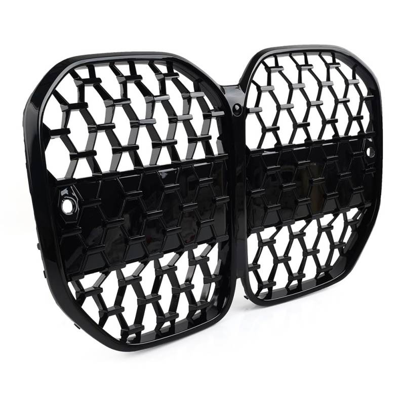 GZYF 51138078548 51138078549 Meteor Style Frontniere Kühlergrill Mittelstoßstange Grill Glänzend Schwarz ABS Für 4er G22 2 Türer 2021-2023 Auto von GZYF