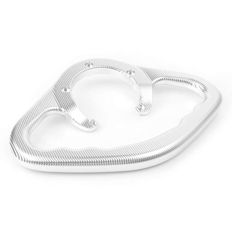 GZYF 9.84 * 6.89 Inch Aluminium Beifahrer Tank Armlehne Lenkergriff Vorne Silber Für GSX-R 600 700 1300 SV650 04-17 Motorrad von GZYF
