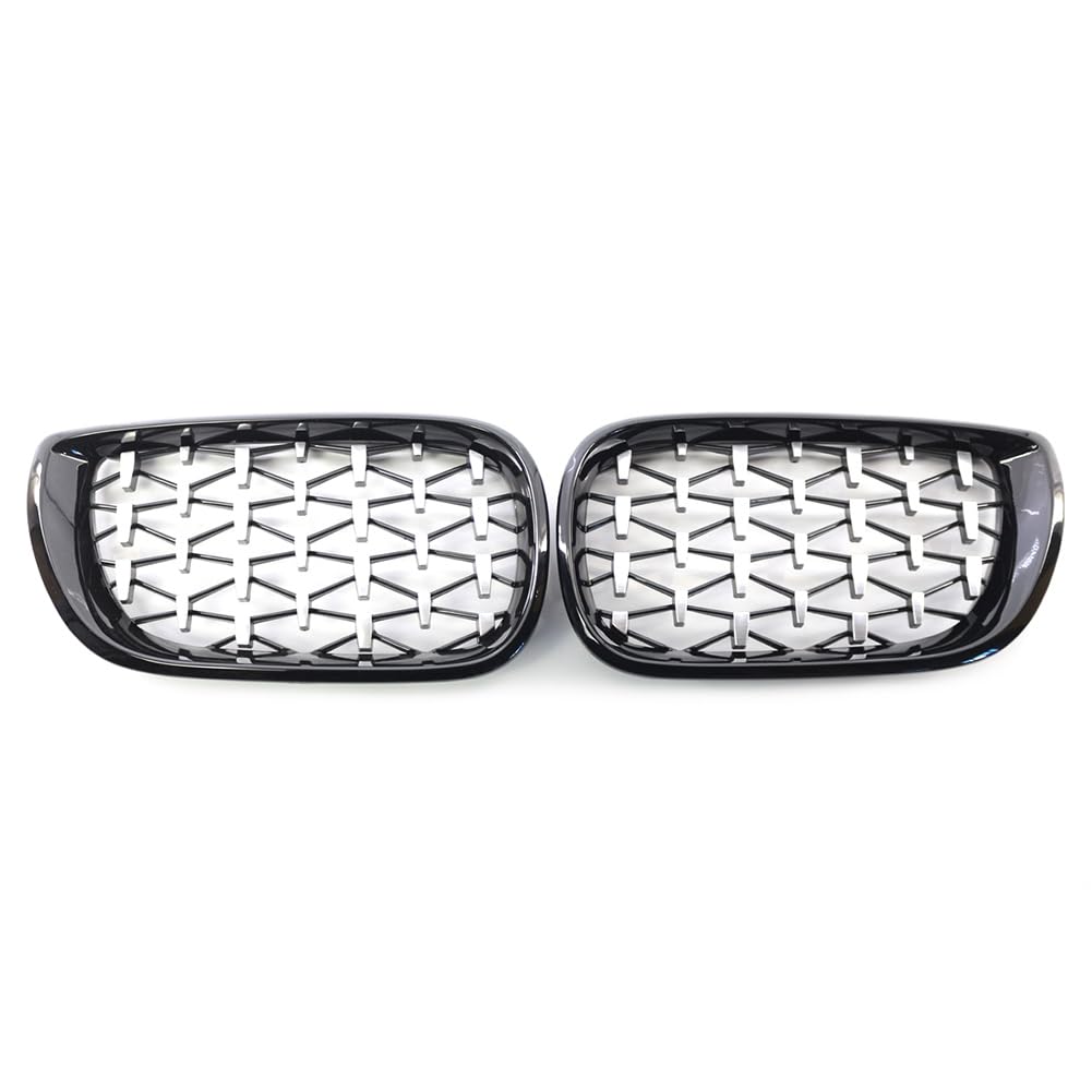 GZYF ABS Front Diamond Stoßstangengrill Oberer Kühlergrill Schwarz Chrom Für E46 4 Türer 2002-2005 Auto GZYF ABS Front Diamond Stoßstangengrill Oberer Kühlergrill Schwarz Chrom Für E46 4 Türer 2002-2005 Auto von GZYF