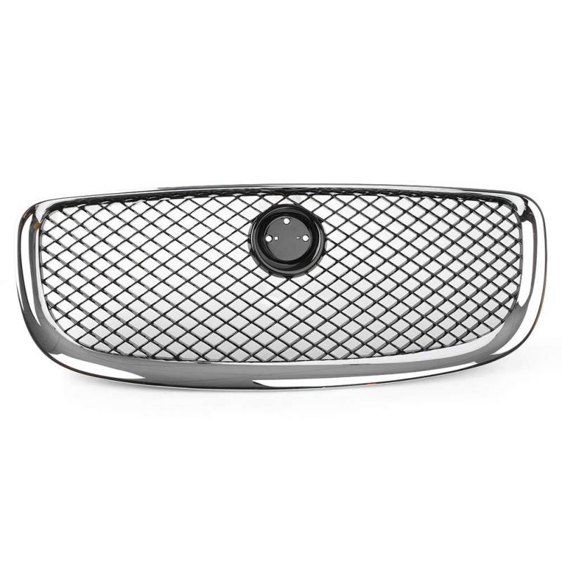GZYF ABS Frontstoßstange Mesh Grill Oberer Kühlergrill Schwarz und Silber Für Jaguar XJ 10-2015 Auto von GZYF
