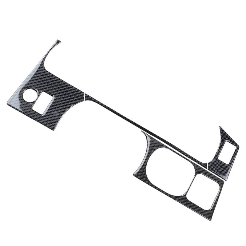 GZYF Armaturenbrett Aufkleber GPS Navigation Panel Zierleiste LHD Schwarz Carbon Fiber Für Tacoma 01-04 4Stk von GZYF