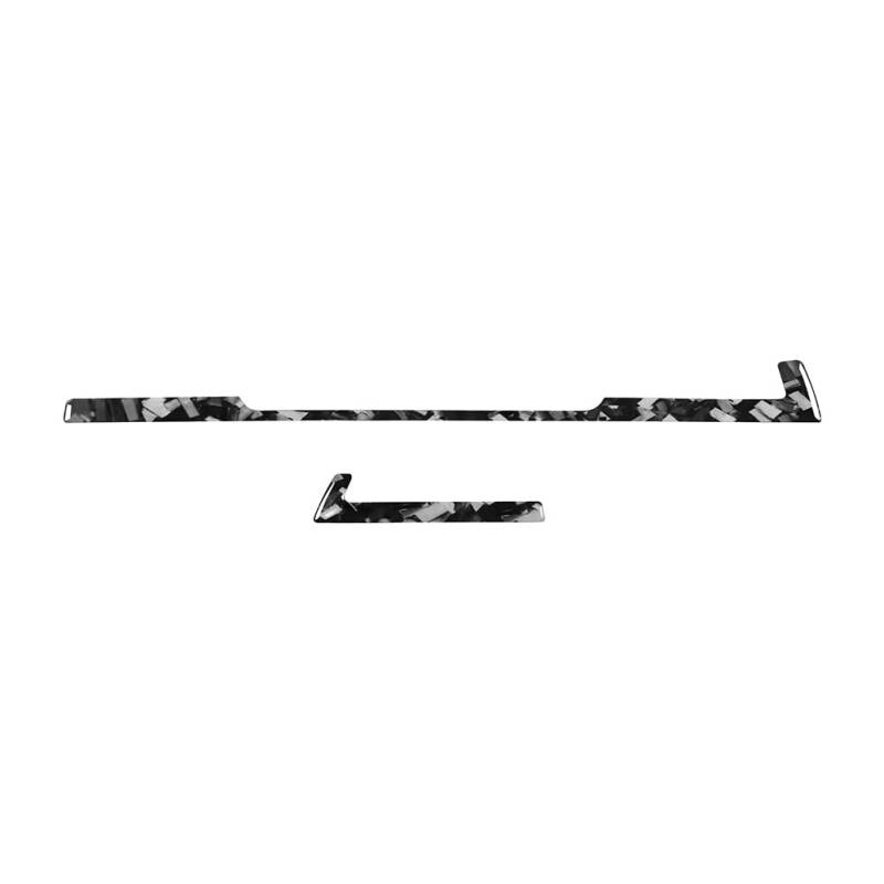 GZYF Armaturenbrett GPS Zieraufkleber Navigationspanel Abdeckung LHD 2Stk Für A4 A5 S4 S5 RS4 RS5 17-24 Kohlefaser+Epoxidbeschichtung(weich) Geschmiedetes Muste von GZYF