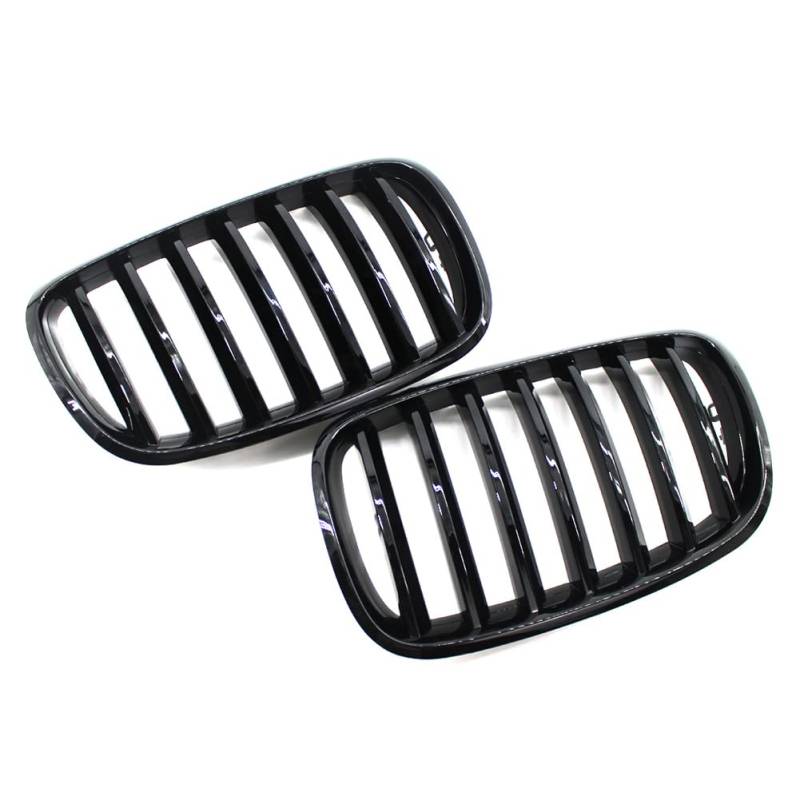 GZYF Auto 21,5 cm * 37 cm Frontstoßstange Nieren Sportgrill Oberer Kühlergrill Für E71 X6 E70 X5 2007-2013 ABS Glänzend Schwarz von GZYF
