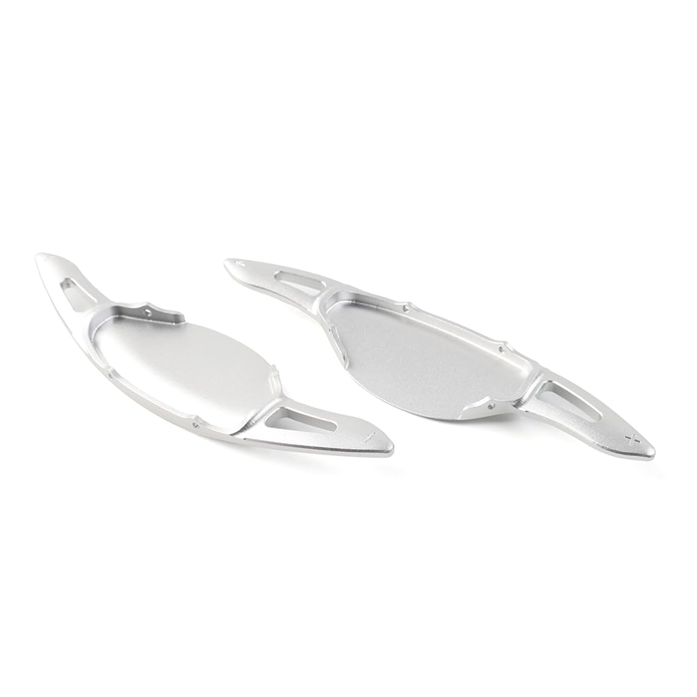 GZYF Auto Aluminiumlegierung Lenkrad Schaltwippen Verlängerung Abdeckung Verkleidung Innenausstattung Für QX50 QX55 QX60 Q50 Q60, Silbe GZYF Auto Aluminiumlegierung Lenkrad Schaltwippen Verlängerung Abdeckung Verkleidung Innenausstattung Für QX50 QX55 QX60 Q50 Q60, Silbe von GZYF