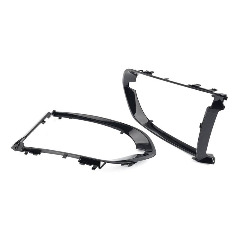GZYF Auto Auto 1 Paar Nebelscheinwerfer Grill Nebelscheinwerfer Formunterstützung Blendenabdeckung für Jaguar F-Pace R Sport 2016-2020, links und rechts, schwarz glänzend von GZYF