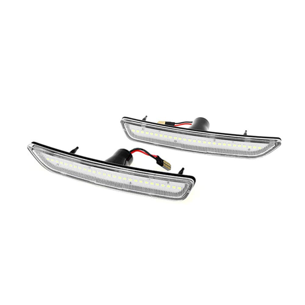 GZYF Auto Auto Front Seitenleuchten Markierungs-LED 2Stk für Mustang 2010-2014 Klarschale weißes Licht GZYF Auto Auto Front Seitenleuchten Markierungs-LED 2Stk für Mustang 2010-2014 Klarschale weißes Licht von GZYF