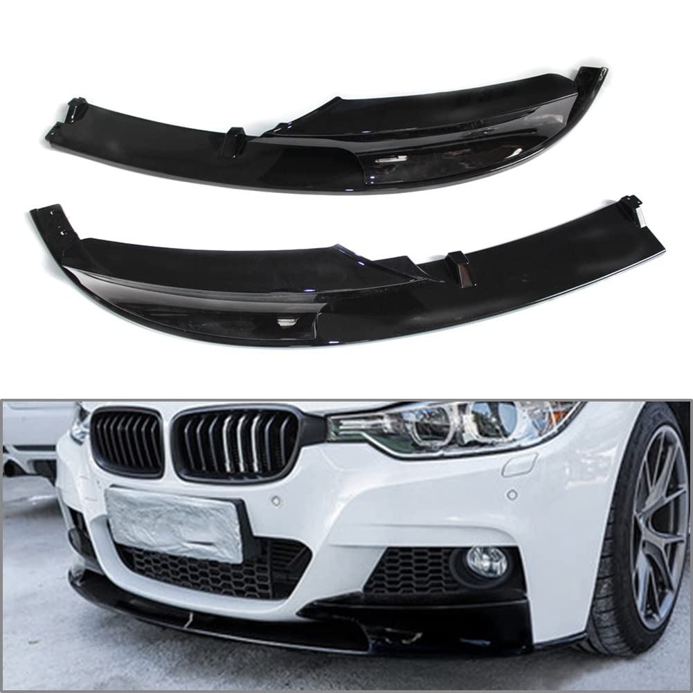 GZYF Auto Frontspoilerlippe Kinnspoiler Splitter Glänzend Schwarz Für F30 F31 2012-18 von GZYF