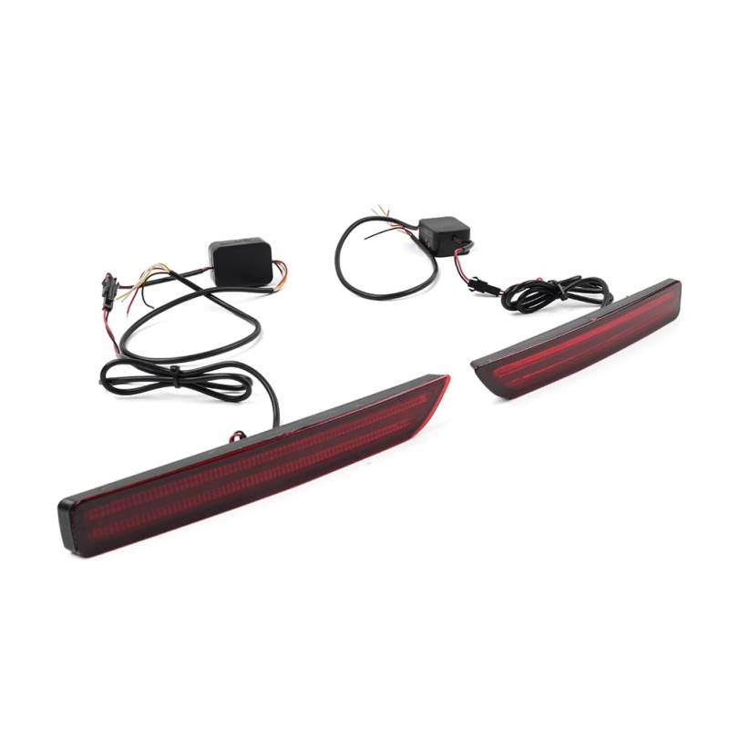 GZYF Auto Heckstoßstange Blinker Bremse Signal Reflektor Licht Lampe 2Stk Für Sylphy Sentra 20-21 ABS Rot von GZYF