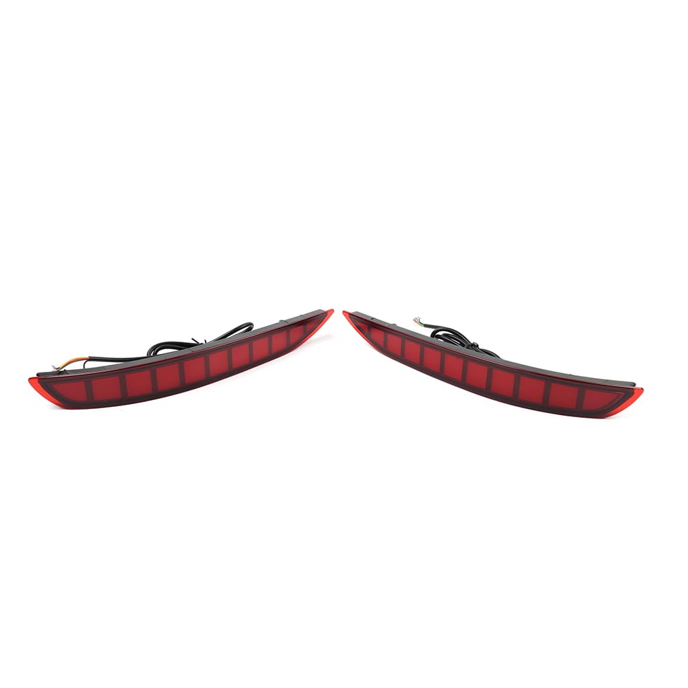 GZYF Auto Heckstoßstange Blinker Bremssignal Reflektor Licht Lampe MCR427BR 2Stk Für Equinox 2017-2023 2024 ABS Rot GZYF Auto Heckstoßstange Blinker Bremssignal Reflektor Licht Lampe MCR427BR 2Stk Für Equinox 2017-2023 2024 ABS Rot von GZYF