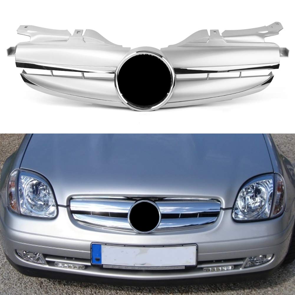 GZYF Auto Kühlergrill Frontgrill Stoßstangengitter Kompatibel mit Mercedes Benz SLK Klasse R170 1998-2004 GZYF Auto Kühlergrill Frontgrill Stoßstangengitter Kompatibel mit Mercedes Benz SLK Klasse R170 1998-2004 von GZYF