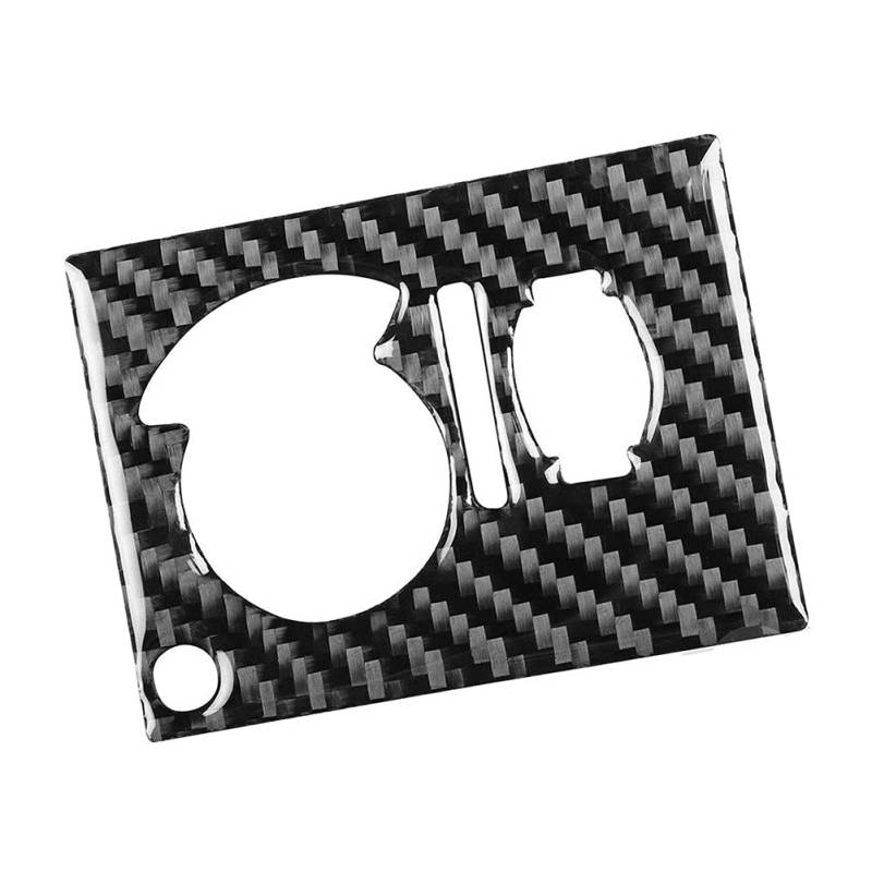 GZYF Auto Scheinwerfer Schalter Abdeckung Trim Panel Dekor LHD Für Challenger 08-2014 ABS Carbon Fiber Schwarz von GZYF