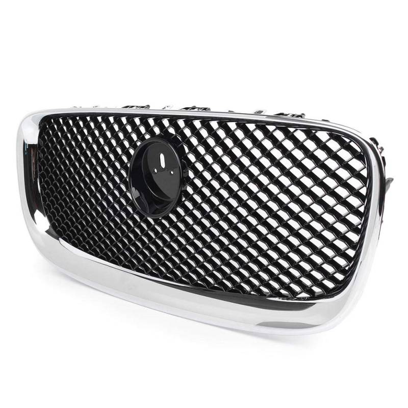 GZYF Auto Vorderen Stoßfänger Mesh Grill Oberen Kühlergrill Für Jaguar XF 2012-2015 ABS Schwarz & Silbe von GZYF
