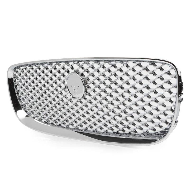 GZYF Auto Vorderen Stoßfänger Mesh Grill Oberen Kühlergrill Für Jaguar XF XFR 16-20 ABS Chrom Silbe von GZYF