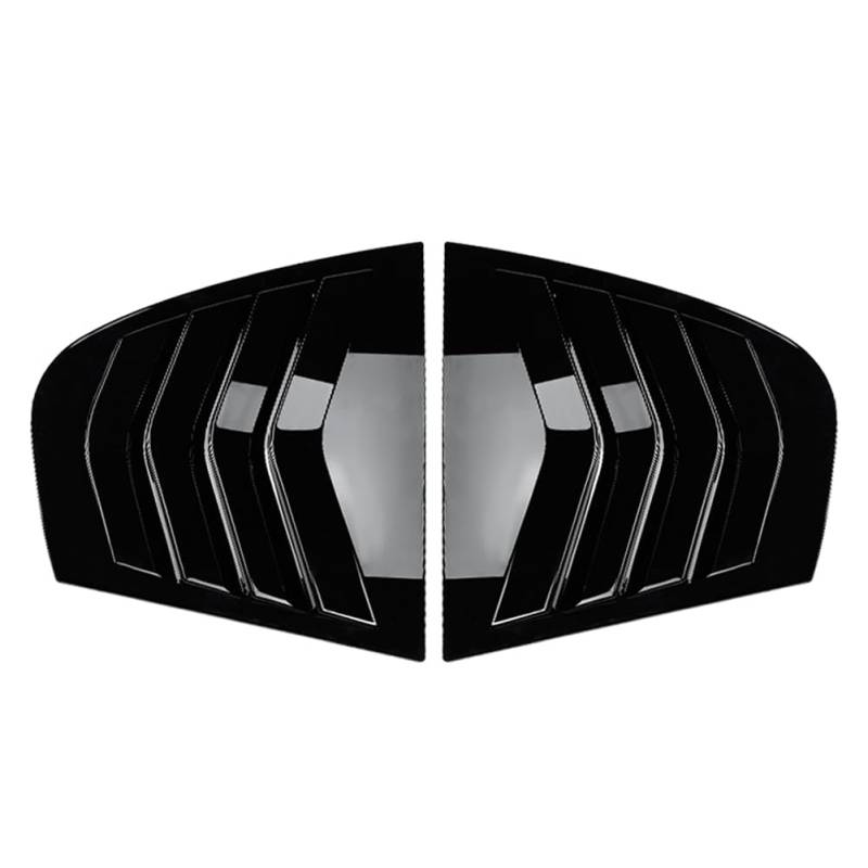 GZYF Autozubehör Heckscheibe Seite Glänzend Schwarz Vent Shutter Louver Cover Trim für BMW 3er E90 Limousine 2005-2013 von GZYF