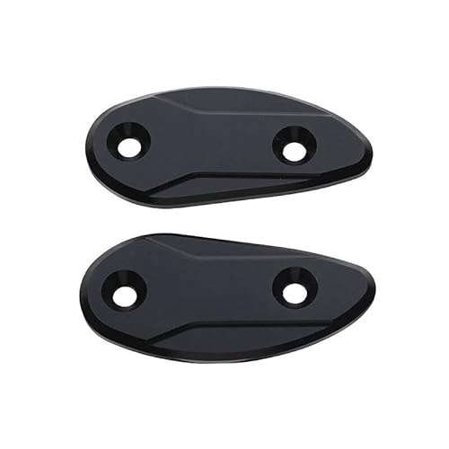GZYF Black Motorcyle Mirror Block Offs Base Plate Caps, Rearview Mirror Block Off Plates Mirror Cover Caps for HONDA CBR1000RR CBR 1000RR 2008 2009 2010 2011 2012 2013 2014 2015 2016 2017 von GZYF