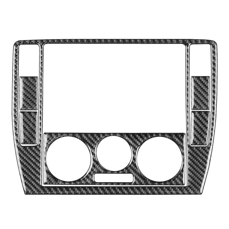 GZYF CD Schalter Bedienfeld Aufkleber AC Air Cover Trim Schwarz Carbon Fiber Für Passat B5 01-05 6Pcs von GZYF