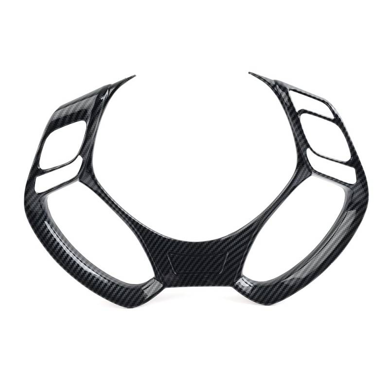 GZYF Carbon Fiber Schwarz Lenkrad Panel Rahmen Abdeckung Formteil Schutz Trim Aufkleber ABS Für CHR C-HR 2020 2021 2022 2023 von GZYF