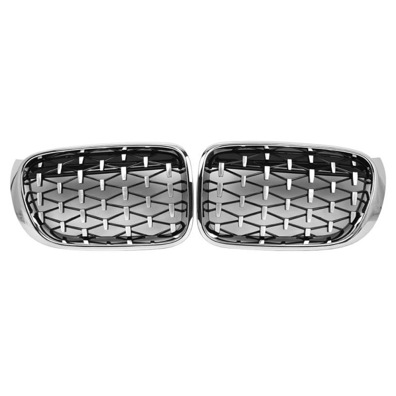 GZYF Front Meteor Stil Stoßstange Niere Mitte Haube Kühlergrill Grill ABS Chrom Auto Für X3 F25 Facelift X4 F26 2014-2017 von GZYF