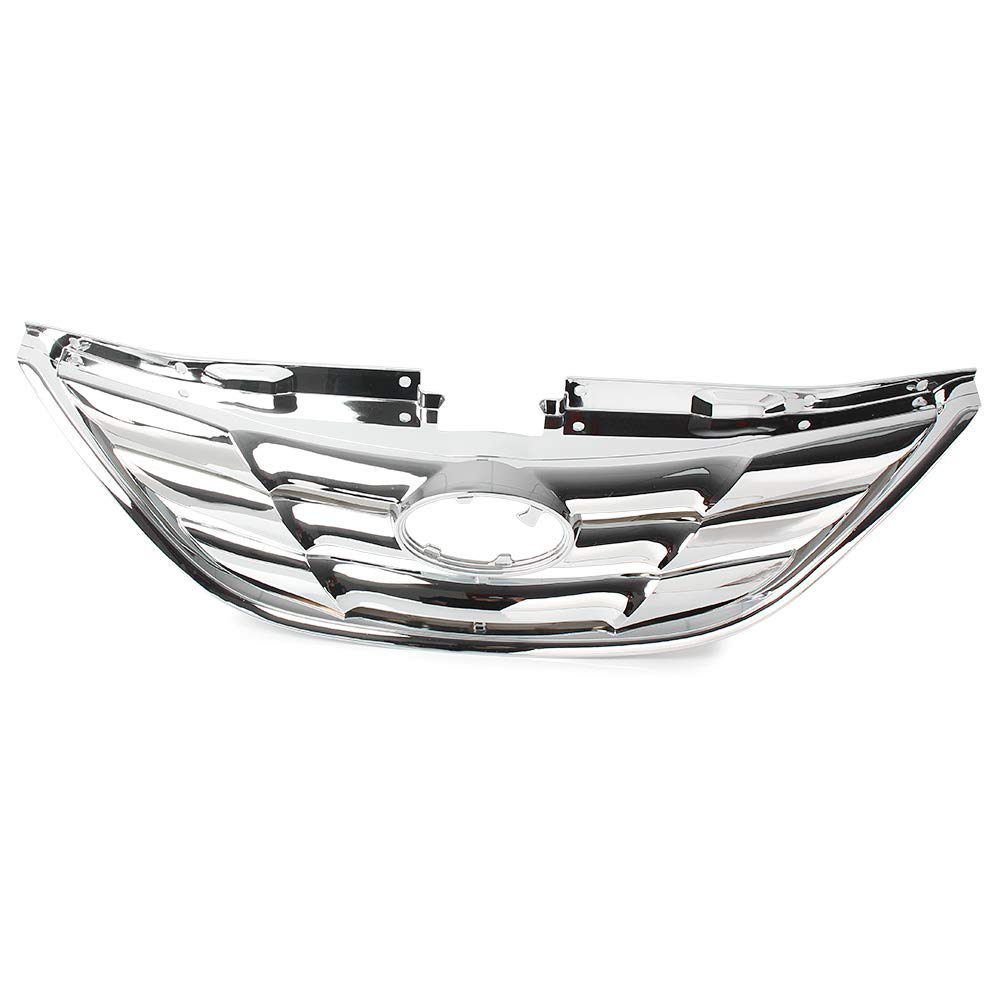GZYF Frontgrill oben Stoßstangengrill Kühlergrill Haube ABS Voll Chrom Auto Für Sonata 2011 2012 2013 GZYF Frontgrill oben Stoßstangengrill Kühlergrill Haube ABS Voll Chrom Auto Für Sonata 2011 2012 2013 von GZYF