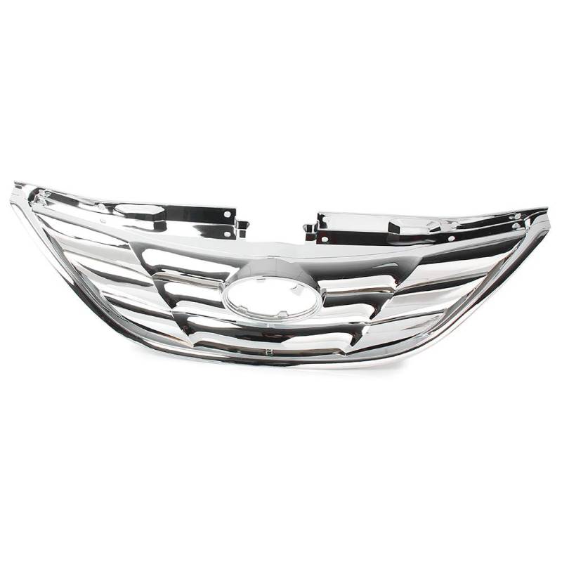 GZYF Frontgrill oben Stoßstangengrill Kühlergrill Haube ABS Voll Chrom Auto Für Sonata 2011 2012 2013 von GZYF