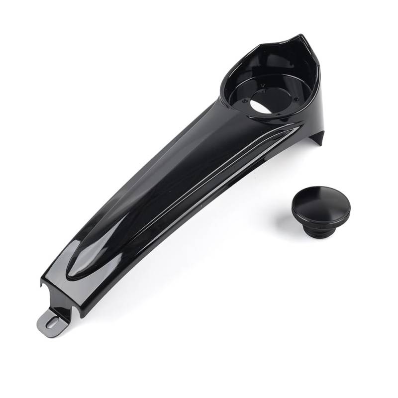 GZYF Gestreckte Konsole Armaturenbrett Öl Tankdeckel + Tankdeckel Für Touring Baggers Ultra Glide 1986-2007 Kunststoff glänzend schwarz von GZYF