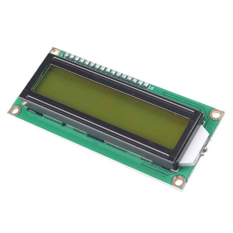 GZYF Hintergrundbeleuchtetes Display Gelber Bildschirm 16x2 Serail Schnittstelle TWI SP​I IIC I2C Modul Adapter 64,5mmx16mm LCD 1602 von GZYF