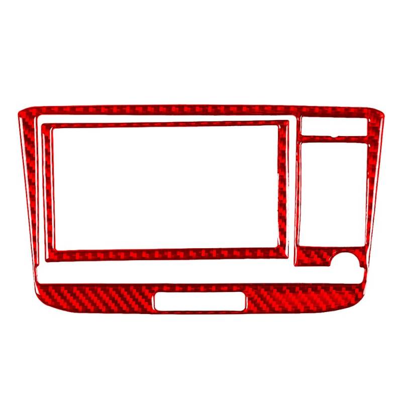 GZYF Klimaanlage Panel CD Rahmen Schalter Steuerung Abdeckung Trim Carbon Fiber Rot Für TTS TT TTRS 2008-2014 Auto von GZYF