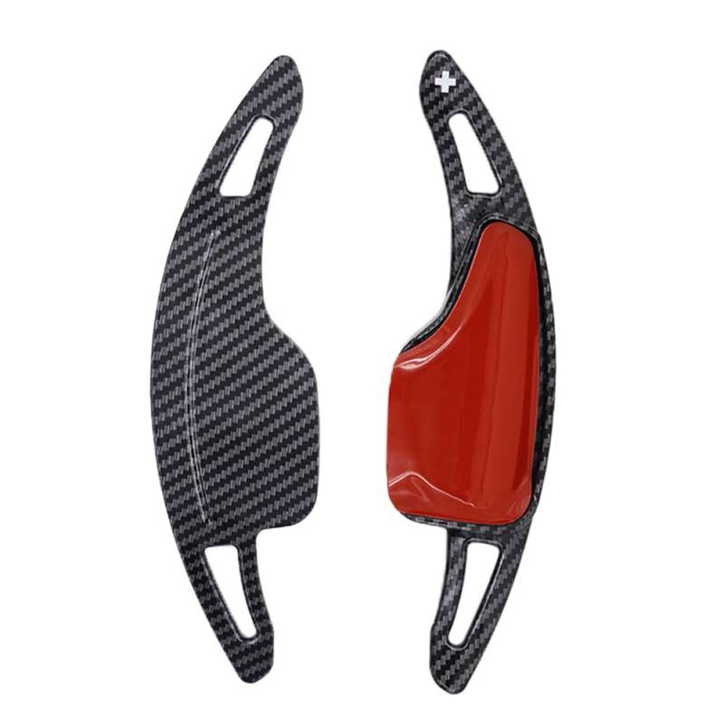 GZYF Lenkrad Schaltwippenverlängerung Abdeckung ABS Carbonfaser Schwarz Für Camaro 2016-2023 Corvette C7 2014-2020 von GZYF