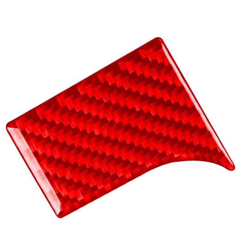 GZYF Lenkrad Scheinwerfer Schalter Panel Zierleiste Rechts Oben Aufkleber Cover LHD Rot Carbon Fiber Für Passat B5 01-05 von GZYF