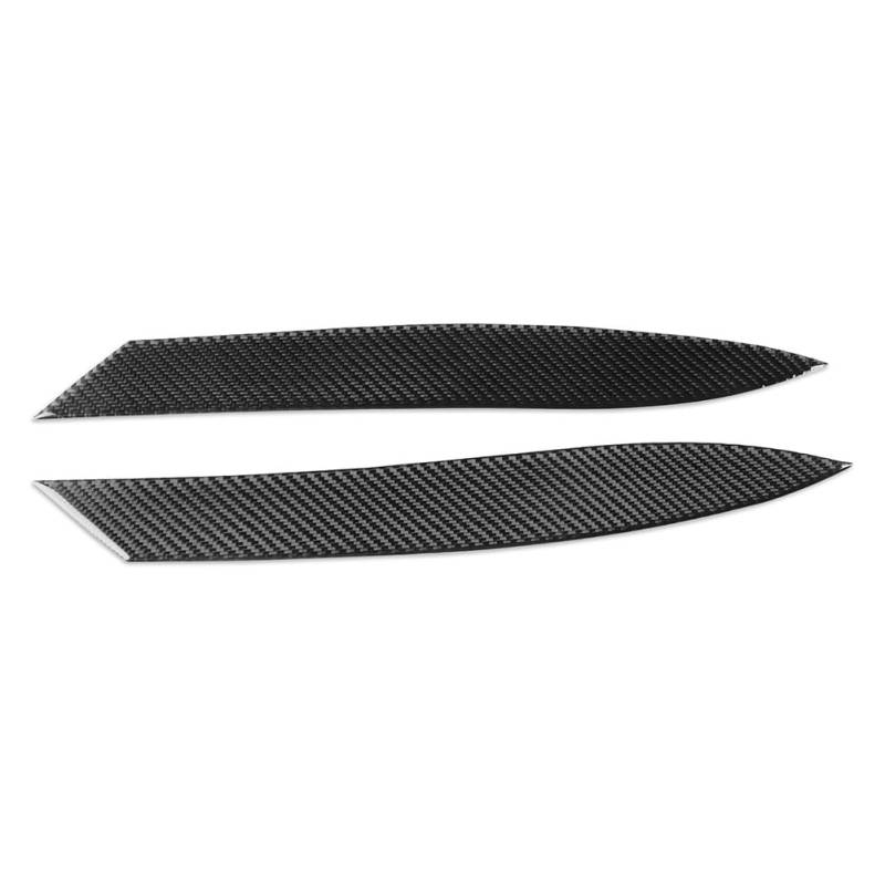 GZYF Licht Augenbraue Abdeckung Scheinwerfer Augenlider Schwarz Links & Rechts Hand Carbon Fiber Für Jaguar F-Type 13-2024 2Pcs von GZYF
