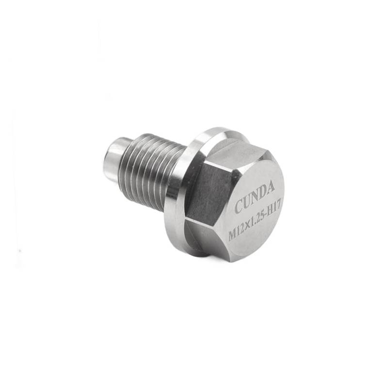 GZYF M12 x 1,25 Motor Magnetische Ölablassschraube Kupfer Quetschscheiben CNC Edelstahl Silbe von GZYF