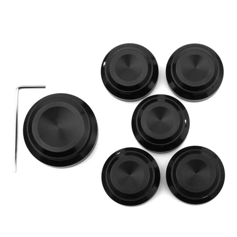 GZYF Motorbolzen-Überwurfmutter-Dekorationsabdeckungssatz Aluminium Schwarz Motorrad Für S 1250 RH1250S / Nightster 975 RH975 2022-2023 von GZYF