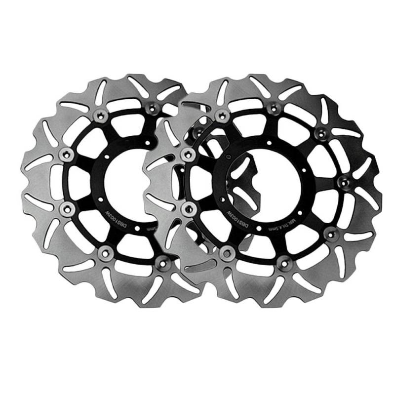 GZYF Motorrad 1 Stück Hinterrad-Bremsscheibenrotor Ersatz Für CBR600F SPORT 2001 / CBR600F 2001-2007, Schwarz von GZYF