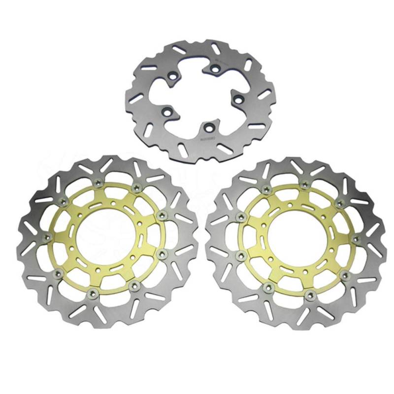 GZYF Motorrad 1 Stück Hinterrad-Bremsscheibenrotor Ersatz Für GSXR600 2008-2012 / GSXR750 2008-2012 / GSXR1000 2009-2011, Gold von GZYF