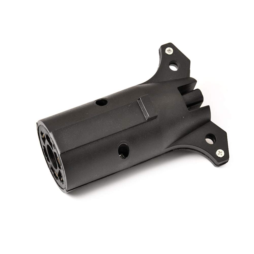 GZYF Motorrad 12V Anhänger Adapter RV Heavy Duty Adapter Stecker 7 Weg Runde zu 4 Pin Flache Anhänger Licht Adapter Stecker Stecker Mithelfer für RV Camper Anhänger Auto Träge von GZYF