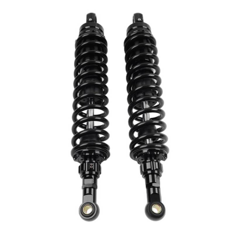 GZYF Motorrad 400mm Federaufhängung Stoßdämpfer Dämpfer Motorrad Einstellbar 1pc Für Universal Jahre Aluminium Schwarz Rundkopf, Silber Rundkop von GZYF
