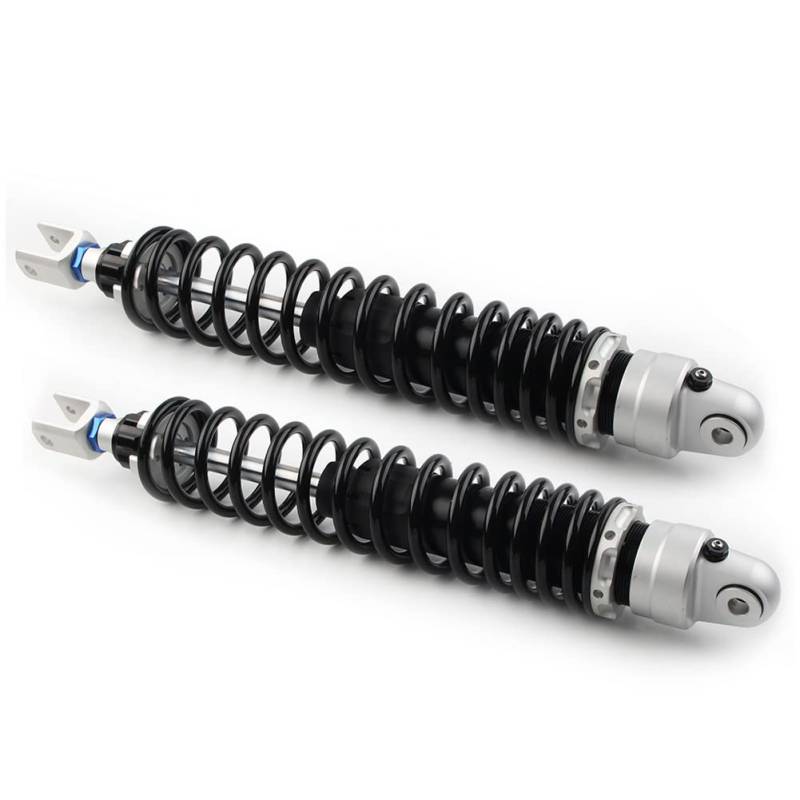 GZYF Motorrad 425mm 16.7" Luft Stoßdämpfer Federung Absorber Dämpfer Gabelköpfe 1 Paar für Universal Eisen Schwarz von GZYF