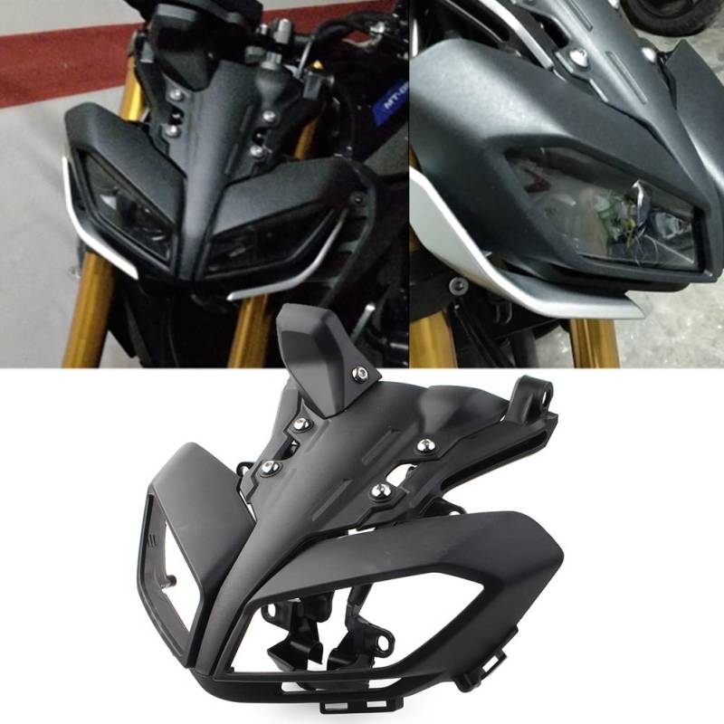 GZYF Motorrad Front Scheinwerfer Verkleidung Abdeckung Komplette Set Zubehör Für MT-09 FZ-09 2017-2019 von GZYF