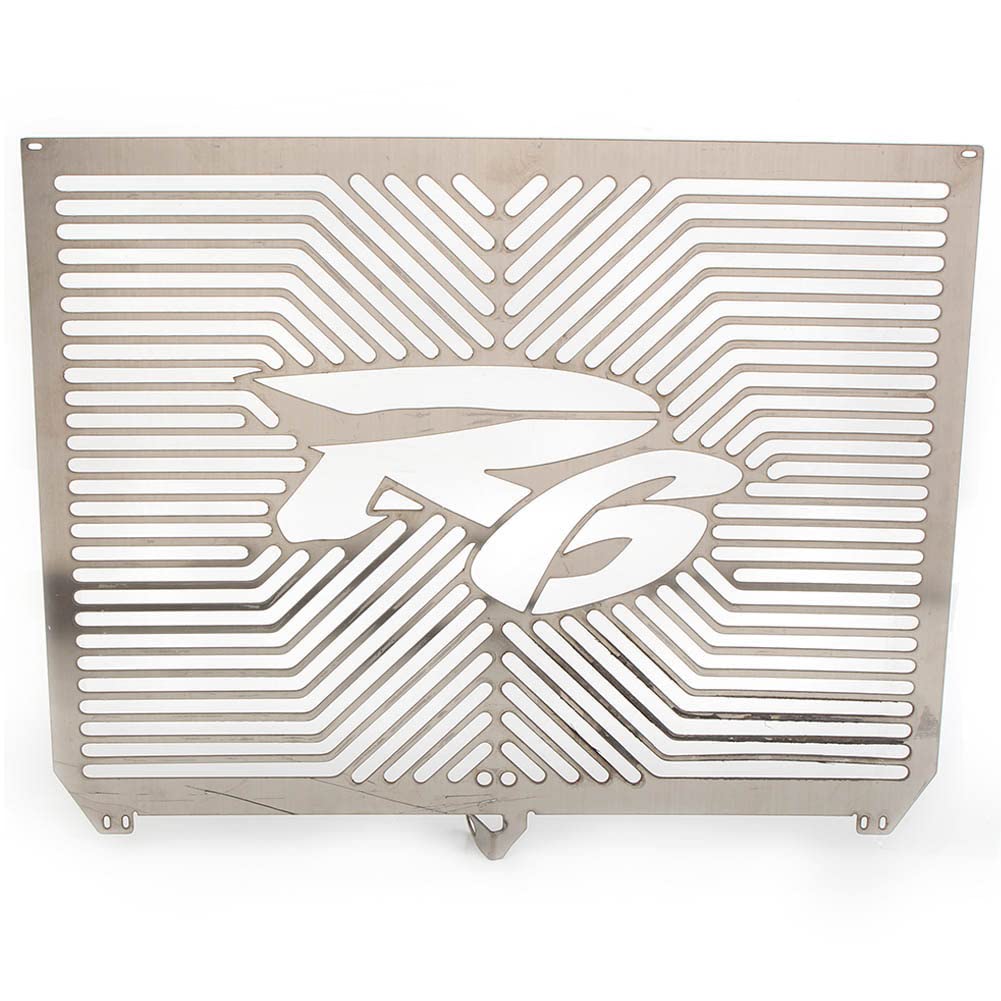 GZYF Motorrad Kühlergrill Schutz Ölkühler Abdeckung Für YZF-R6 2017 2018 2019 2020, Silbe GZYF Motorrad Kühlergrill Schutz Ölkühler Abdeckung Für YZF-R6 2017 2018 2019 2020, Silbe von GZYF